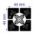 RFID метка UHF самоклеющаяся Trace TH44 "OMNI", M4, 46х46 мм, IND